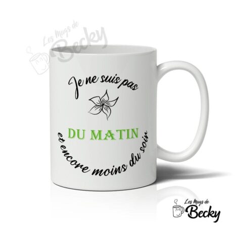 Sweat “Je Suis Pas Du Matin” Avec Chat – Cadeau Humour Pour Fans De Chats – Homme/femme - 7
