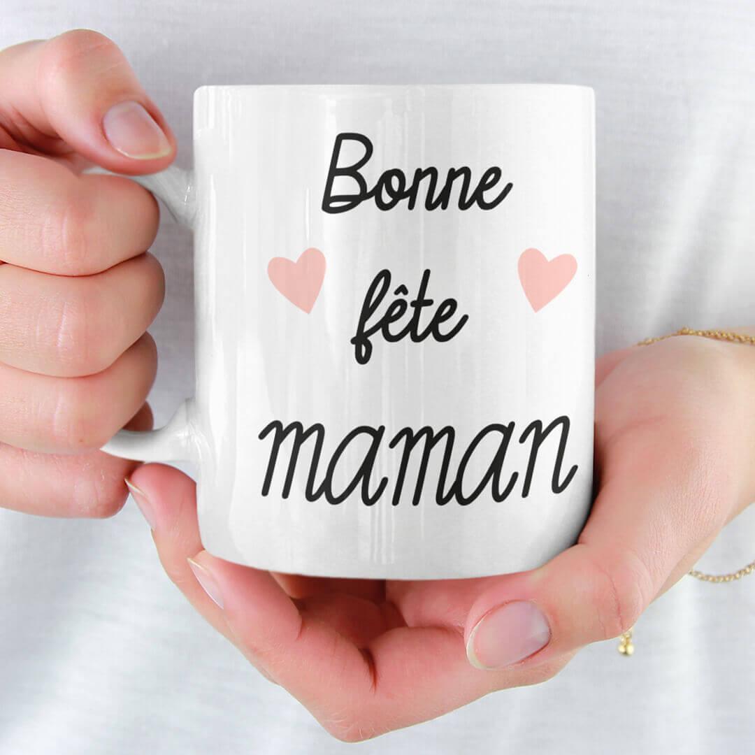 Mug Personnalisé Bonne Fête Maman Avec Mère Et Fille De Dos - Les Mugs ...