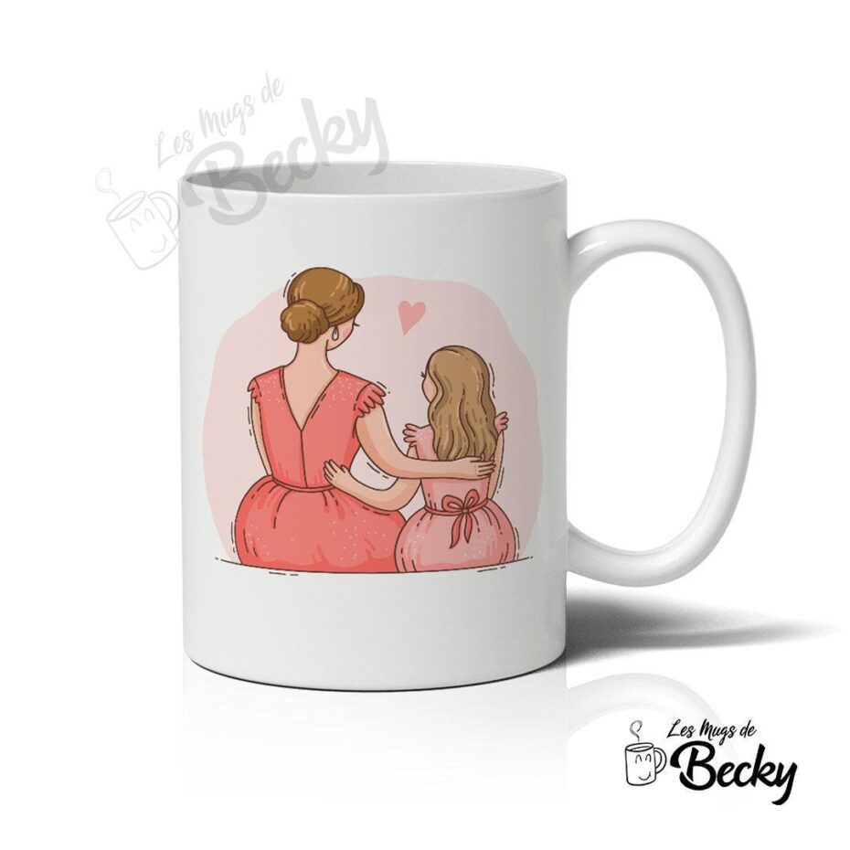 [Effet d'impression 3D] Cadeau Maman Fille Amies Pour Toujours - Mug Personnalisé Fille main image 1