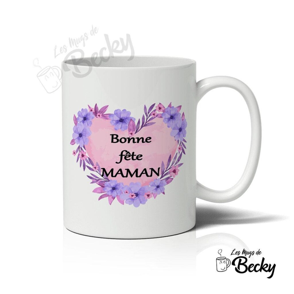 Mug Personnalisé Fête Des Mères - Photo Maman - Fuel Cup Rose - NEUF